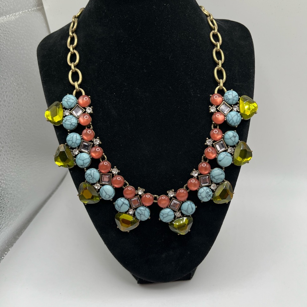 LOGO Links by Lori Goldstein Multicolor Statement Necklace